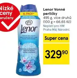 Tesco Lenor vonné perličky nabídka