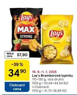 Tesco Lay's Bramborové lupínky nabídka
