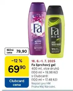 Tesco Fa sprchový gel nabídka