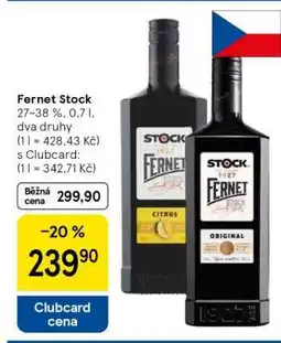 Tesco Fernet Stock nabídka