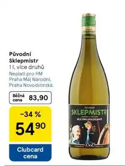 Tesco Původní Sklepmistr nabídka