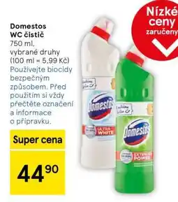 Tesco Domestos WC čistič nabídka