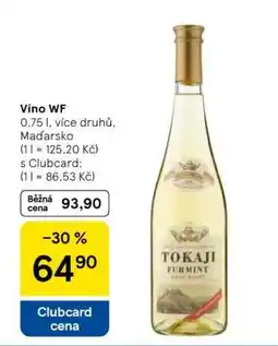 Tesco Víno WF nabídka