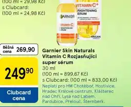 Tesco Garnier Skin Naturals Vitamin C Rozjasňující super sérum nabídka