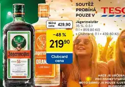 Tesco Jägermeister nabídka