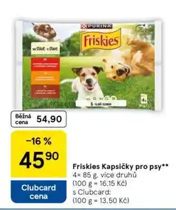 Tesco Friskies Kapsičky pro psy nabídka