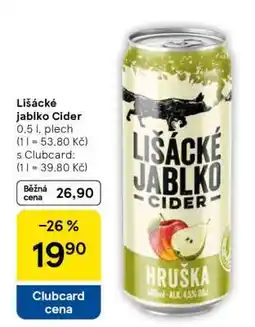 Tesco LIŠÁCKÉ JABLKO Cider nabídka