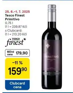 Tesco Tesco Finest Primitivo nabídka