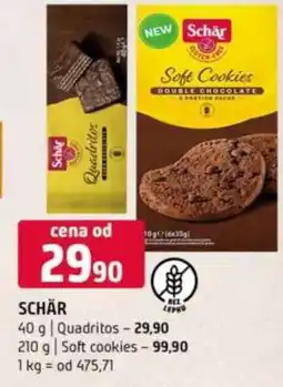 Terno Schär Soft cookies double chocolate nabídka