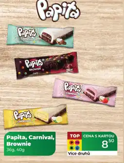 Tamda Foods Papita, Carnival, Brownie nabídka