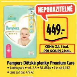 Albert PAMPERS Dětské plenky Premium Care nabídka
