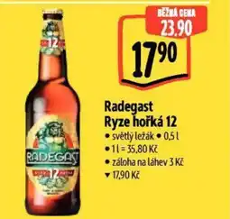 Albert Radegast Ryze hořká 12 nabídka
