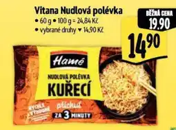 Albert Vitana Nudlová polévka nabídka