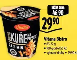 Albert Vitana Bistro nabídka