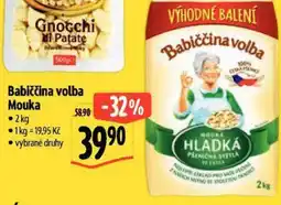 Albert Babiččina volba Mouka nabídka