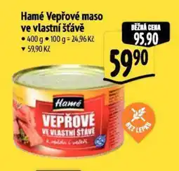 Albert Hamé Vepřové maso ve vlastní šťávě nabídka