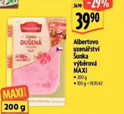Albert Albertovo uzenářství Šunka výběrová Maxi nabídka