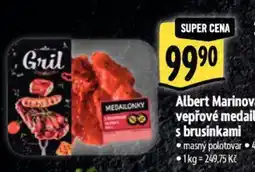 Albert Albert Marinované vepřové medailonky s brusinkami nabídka