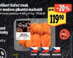 Albert Albert Kuřecí steak v medovo-pikantní marinádě nabídka