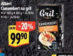 Albert Albert Camembert na gril nabídka