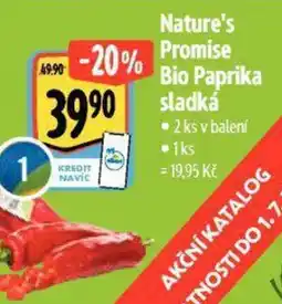 Albert Nature's Promise Bio Paprika sladka nabídka