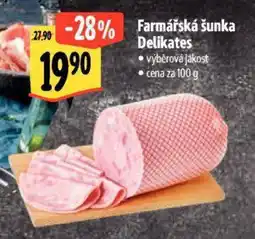 Albert Farmářská šunka Delikates nabídka