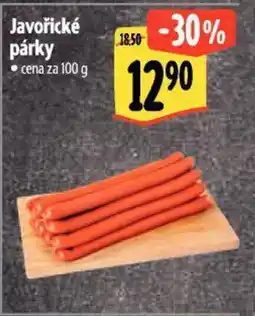 Albert Javořické párky nabídka