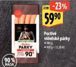 Albert Poctivé vídeňské párky nabídka