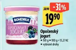 Albert Opočenský jogurt nabídka