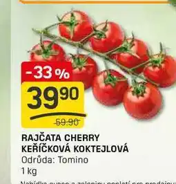Flop RAJČATA CHERRY KEŘÍČKOVÁ KOKTEJLOVÁ Odrůda: Tomino 1 kg nabídka