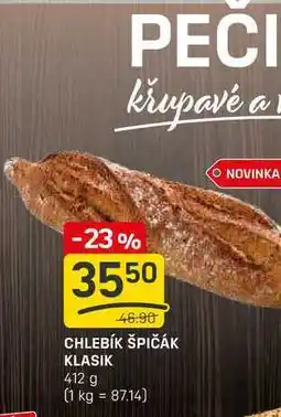 Flop CHLEBÍK ŠPIČÁK KLASIK 412 g nabídka