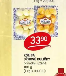 Flop KOLIBA SÝROVÉ KULIČKY přírodní, uzené 100g nabídka