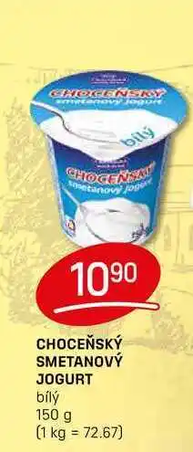Flop CHOCEŇSKÝ SMETANOVÝ JOGURT bílý 150 g nabídka