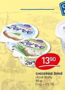 Flop CHOCEŇSKÉ ŽERVÉ různé druhy 80 g nabídka