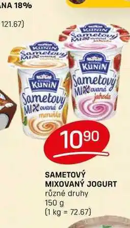 Flop SAMETOVÝ MIXOVANÝ JOGURT různé druhy 150 g nabídka