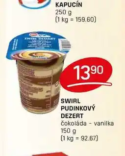 Flop SWIRL PUDINKOVÝ DEZERT čokoláda vanilka 150 g nabídka