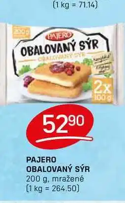 Flop PAJERO OBALOVANÝ SÝR 200 g, mražené nabídka