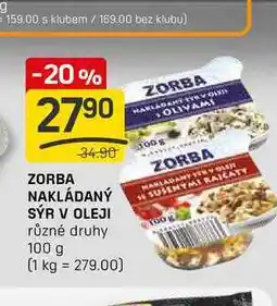 Flop ZORBA NAKLÁDANÝ SÝR V OLEJI různé druhy 100g nabídka