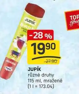 Flop JUPÍK různé druhy 115 ml, mražené nabídka