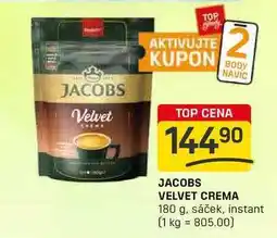 Flop JACOBS VELVET CREMA 180 g, sáček, instant nabídka