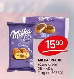 Flop MILKA SNACK různé druhy 35-40g nabídka