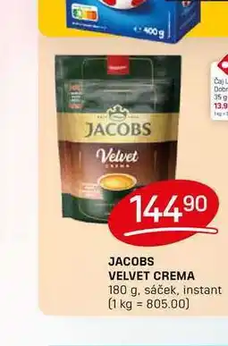Flop JACOBS VELVET CREMA 180 g, sáček, instant nabídka