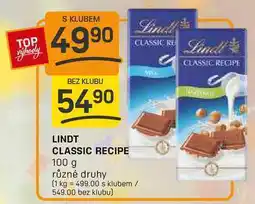 Flop LINDT CLASSIC RECIPE 100 g nabídka