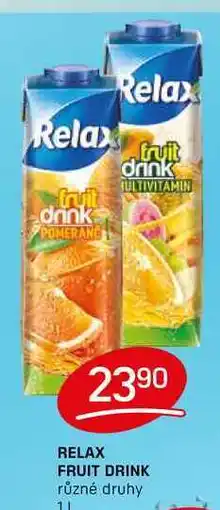 Flop RELAX FRUIT DRINK různé druhy 1l nabídka