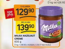 Flop MILKA HAZELNUT CREME 600 g nabídka