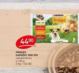 Flop FRISKIES KAPSIČKY PRO PSY vybrané druhy 4 x 85 g nabídka
