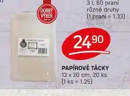 Flop PAPÍROVÉ TÁCKY 13 x 20 cm, 20 ks nabídka