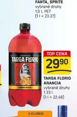 TARGA FLORIO ARANCIA vybrané druhy 1.33l
