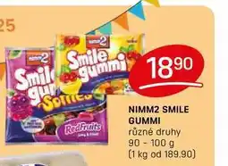 Flop NIMM2 SMILE GUMMI různé druhy 90-100 g nabídka