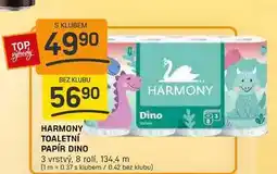 Flop HARMONY TOALETNÍ PAPÍR DINO 3 vrstvý, 8 rolí nabídka